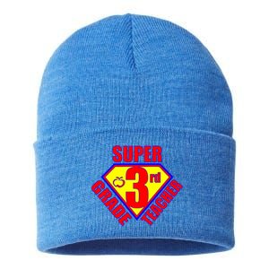 Super 3rd Grade Teacher Sustainable Knit Beanie