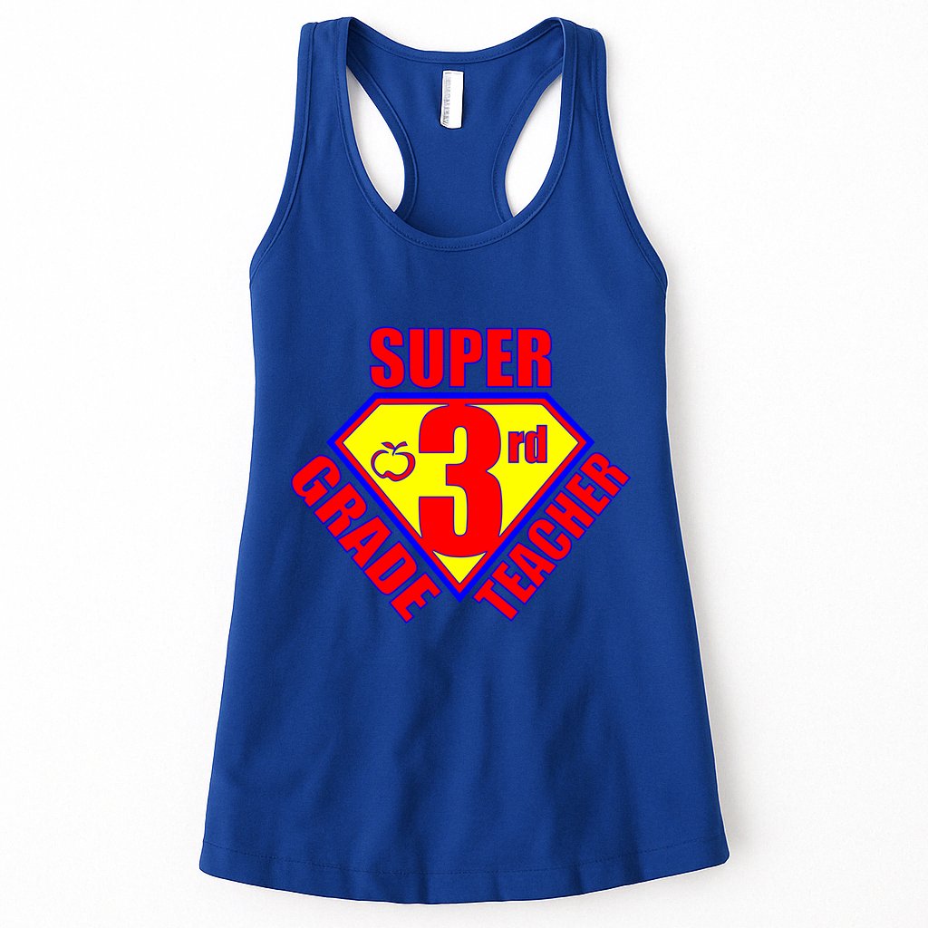 Super 3rd Grade Teacher Womens Tank Top