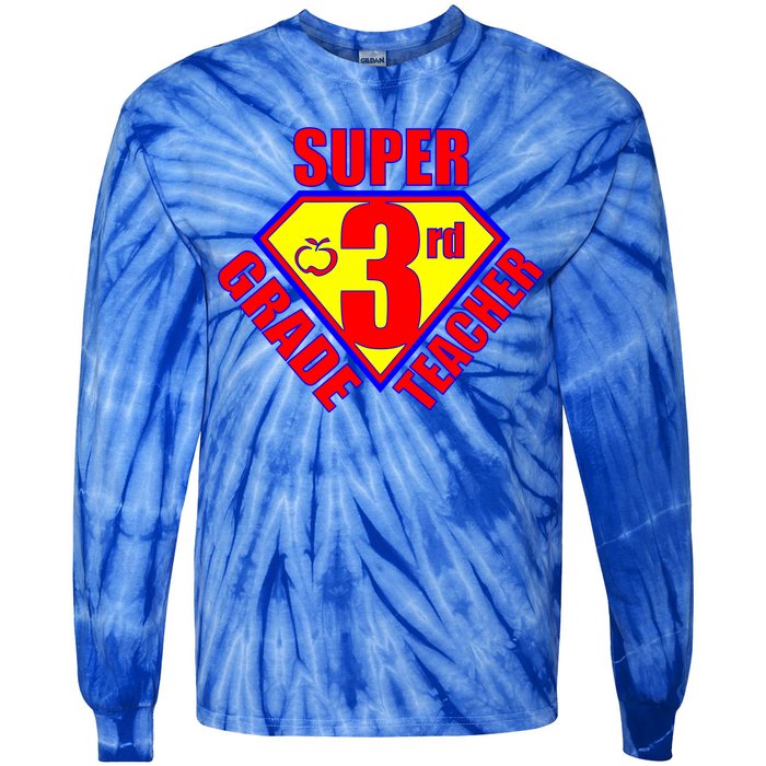 Super 3rd Grade Teacher Tie-Dye Long Sleeve Shirt