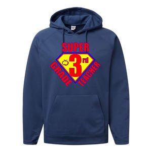 Super 3rd Grade Teacher Performance Fleece Hoodie