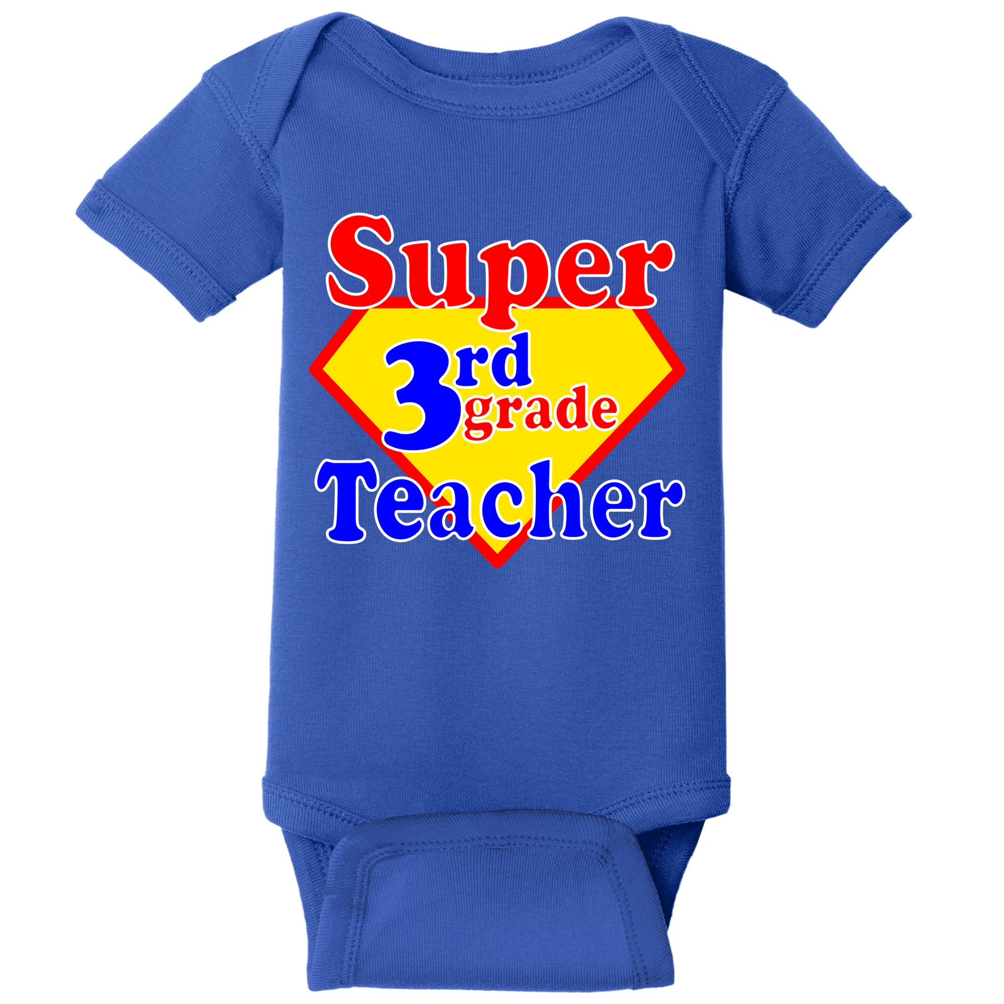 Super 3rd Grade Teacher Funny School Baby Bodysuit