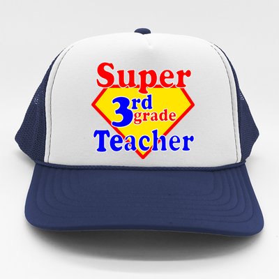 Super 3rd Grade Teacher Funny School Trucker Hat