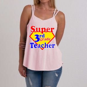 Super 3rd Grade Teacher Funny School Women's Strappy Tank