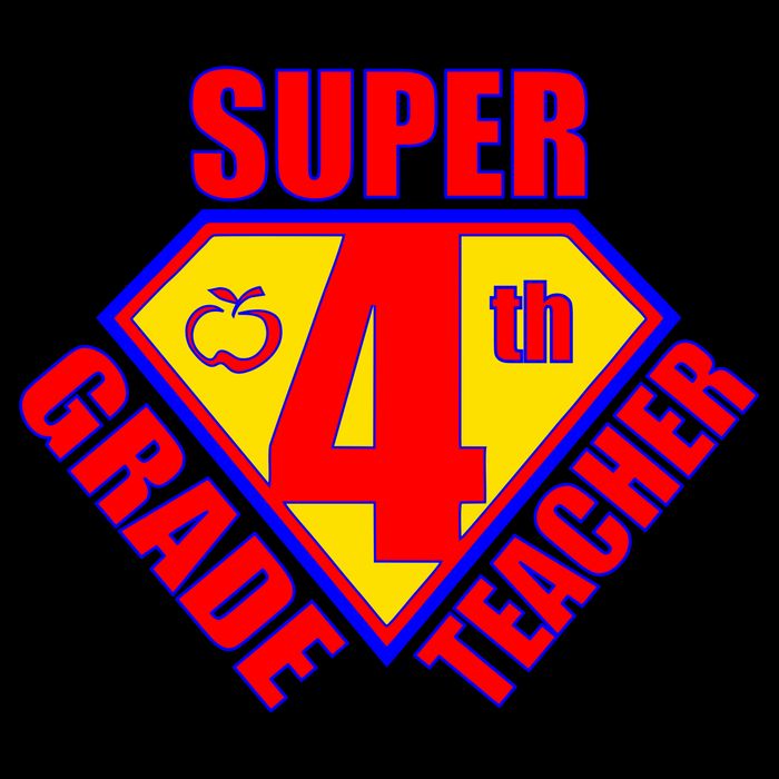 Super 4th Grade Teacher Cooling Performance Crew T-Shirt