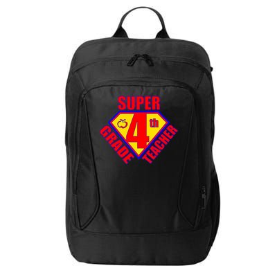 Super 4th Grade Teacher City Backpack