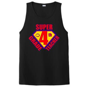 Super 4th Grade Teacher PosiCharge Competitor Tank