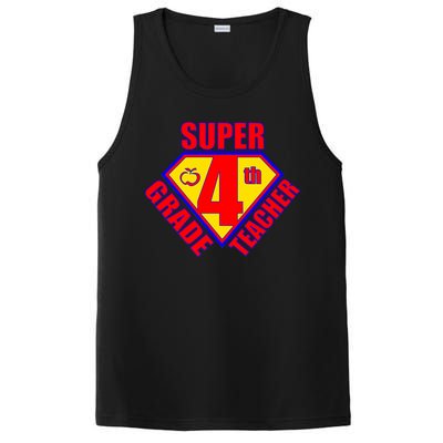 Super 4th Grade Teacher PosiCharge Competitor Tank