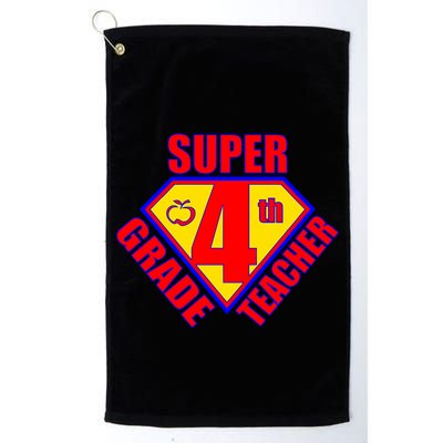 Super 4th Grade Teacher Golf Towel