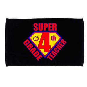 Super 4th Grade Teacher Microfiber Hand Towel