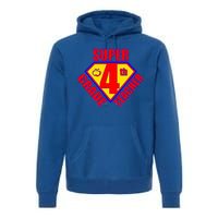 Super 4th Grade Teacher Premium Hoodie