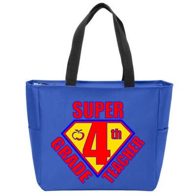 Super 4th Grade Teacher Zip Tote Bag