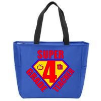 Super 4th Grade Teacher Zip Tote Bag