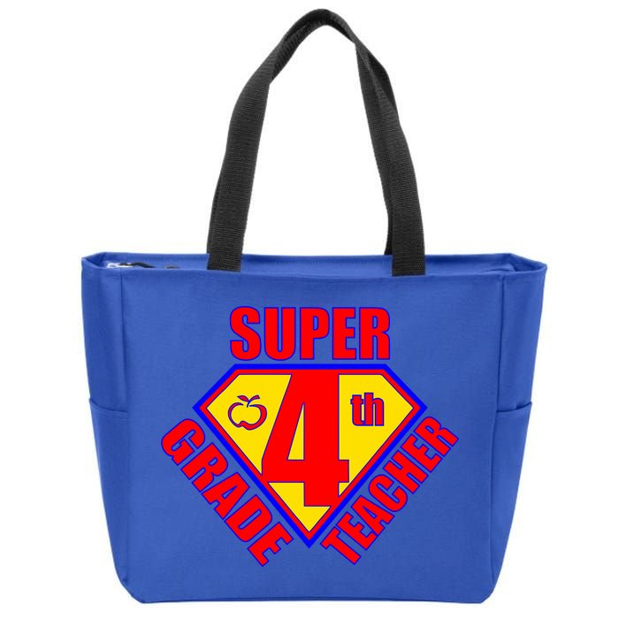 Super 4th Grade Teacher Zip Tote Bag