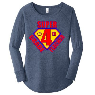 Super 4th Grade Teacher Women's Perfect Tri Tunic Long Sleeve Shirt