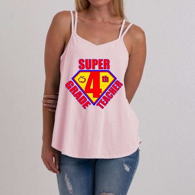 Super 4th Grade Teacher Women's Strappy Tank