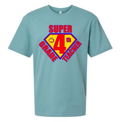 Super 4th Grade Teacher Sueded Cloud Jersey T-Shirt