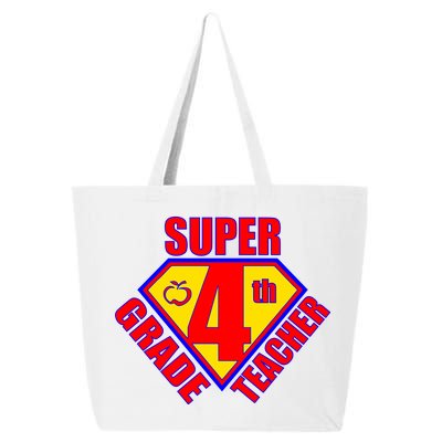 Super 4th Grade Teacher 25L Jumbo Tote