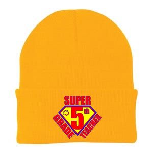 Super 5th Grade Teacher Knit Cap Winter Beanie