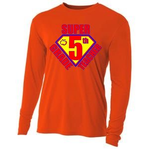 Super 5th Grade Teacher Cooling Performance Long Sleeve Crew