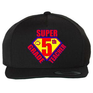 Super 5th Grade Teacher Wool Snapback Cap