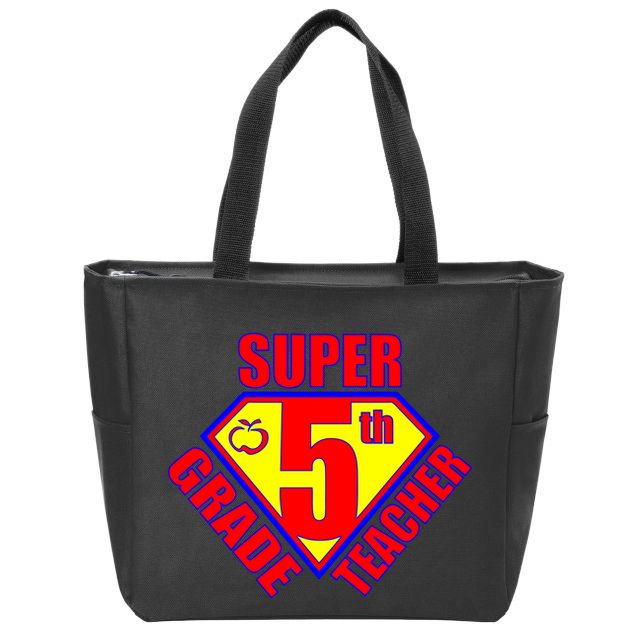 Super 5th Grade Teacher Zip Tote Bag