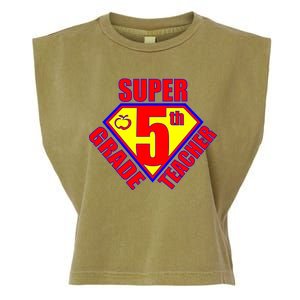 Super 5th Grade Teacher Garment-Dyed Women's Muscle Tee