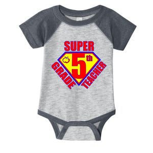 Super 5th Grade Teacher Infant Baby Jersey Bodysuit