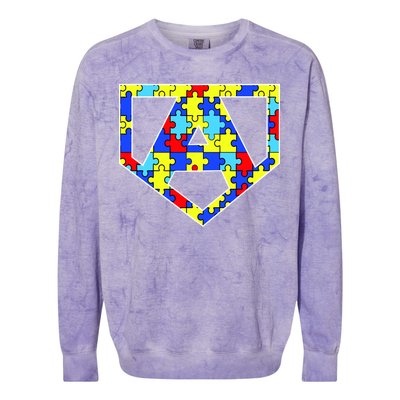 Super Autism Hero Colorblast Crewneck Sweatshirt