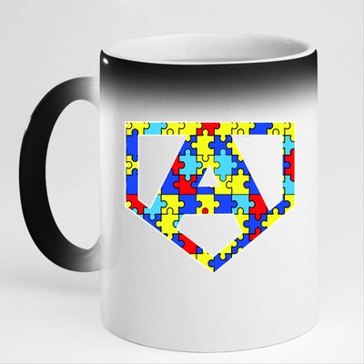 Super Autism Hero 11oz Black Color Changing Mug