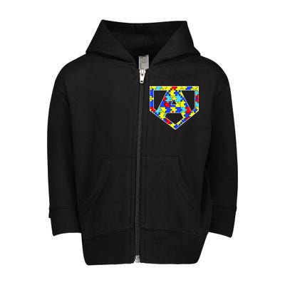 Super Autism Hero Toddler Zip Fleece Hoodie