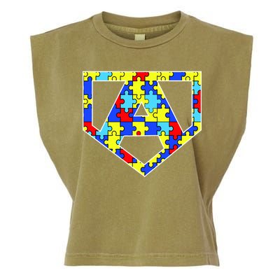 Super Autism Hero Garment-Dyed Women's Muscle Tee