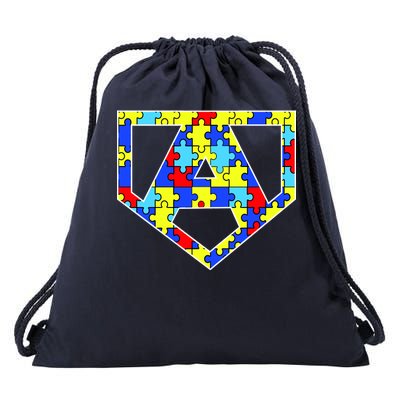 Super Autism Hero Drawstring Bag