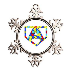 Super Autism Hero Metallic Star Ornament