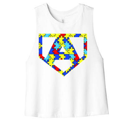 Super Autism Hero Women's Racerback Cropped Tank