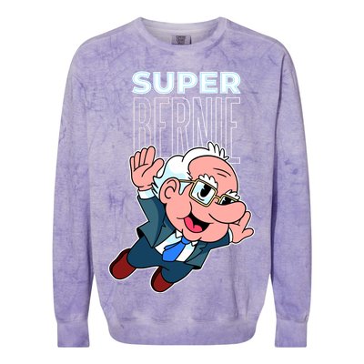 Super Bernie Sanders Colorblast Crewneck Sweatshirt