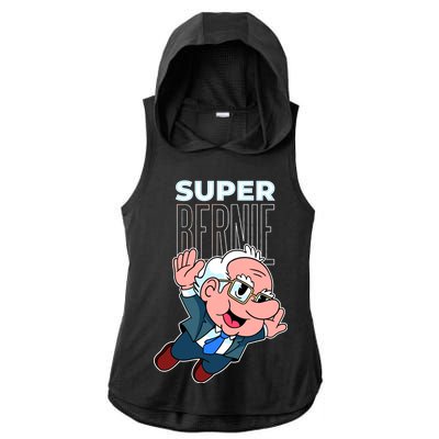 Super Bernie Sanders Ladies PosiCharge Tri-Blend Wicking Draft Hoodie Tank