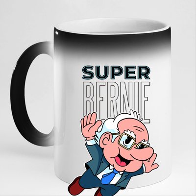 Super Bernie Sanders 11oz Black Color Changing Mug