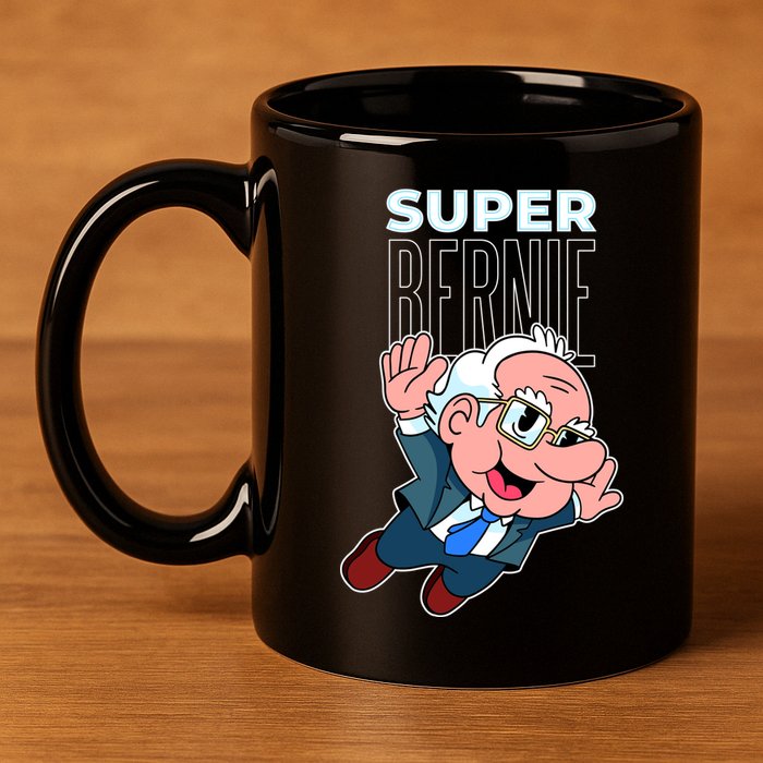 Super Bernie Sanders 11oz C Handle Ceramic Mug