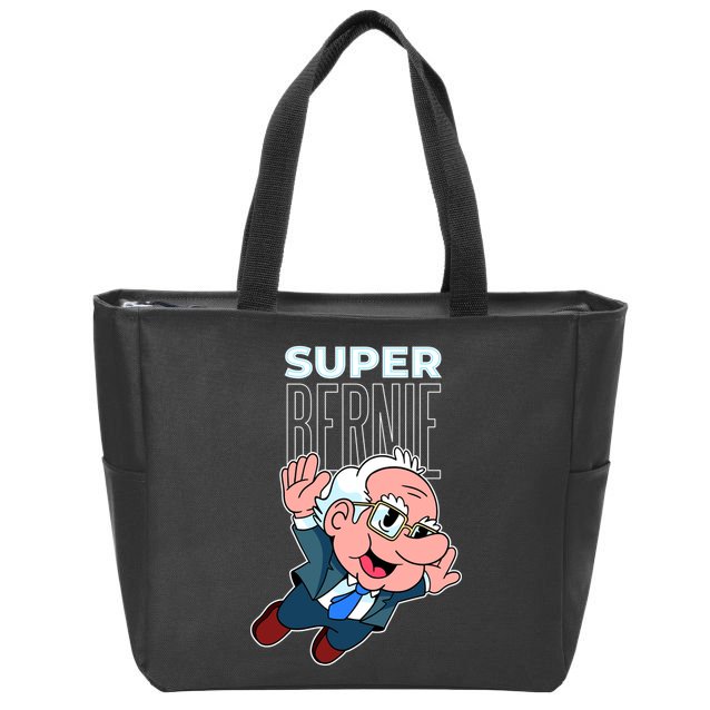Super Bernie Sanders Zip Tote Bag