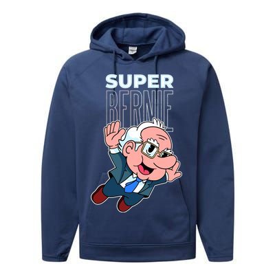 Super Bernie Sanders Performance Fleece Hoodie