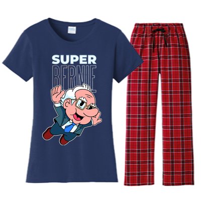 Super Bernie Sanders Women's Flannel Pajama Set