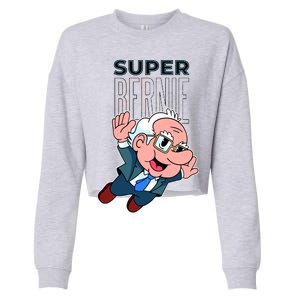 Super Bernie Sanders Cropped Pullover Crew