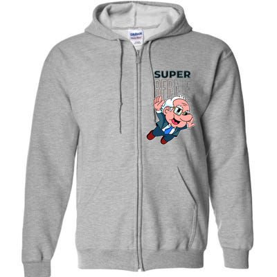 Super Bernie Sanders Full Zip Hoodie