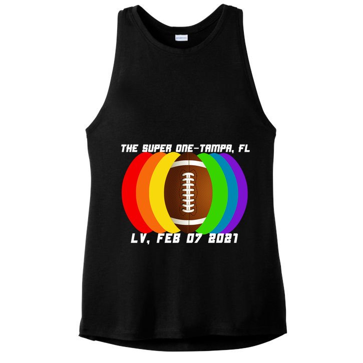 Super Big Game Kansas Football Ladies PosiCharge Tri-Blend Wicking Tank