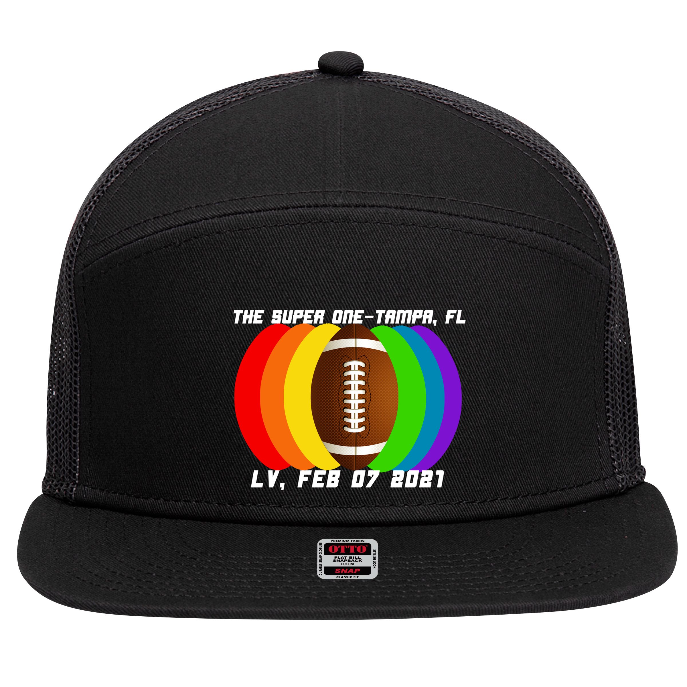 Super Big Game Kansas Football 7 Panel Mesh Trucker Snapback Hat