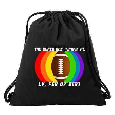 Super Big Game Kansas Football Drawstring Bag