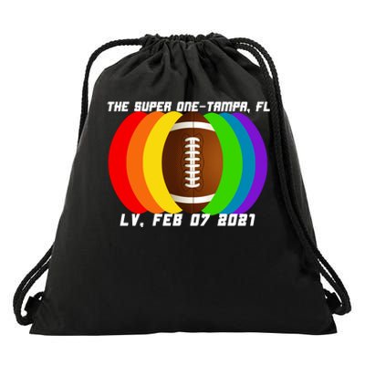 Super Big Game Kansas Football Drawstring Bag