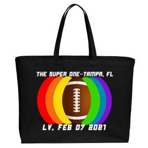 Super Big Game Kansas Football Cotton Canvas Jumbo Tote