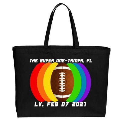 Super Big Game Kansas Football Cotton Canvas Jumbo Tote