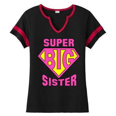 Super Big Sister Ladies Halftime Notch Neck Tee